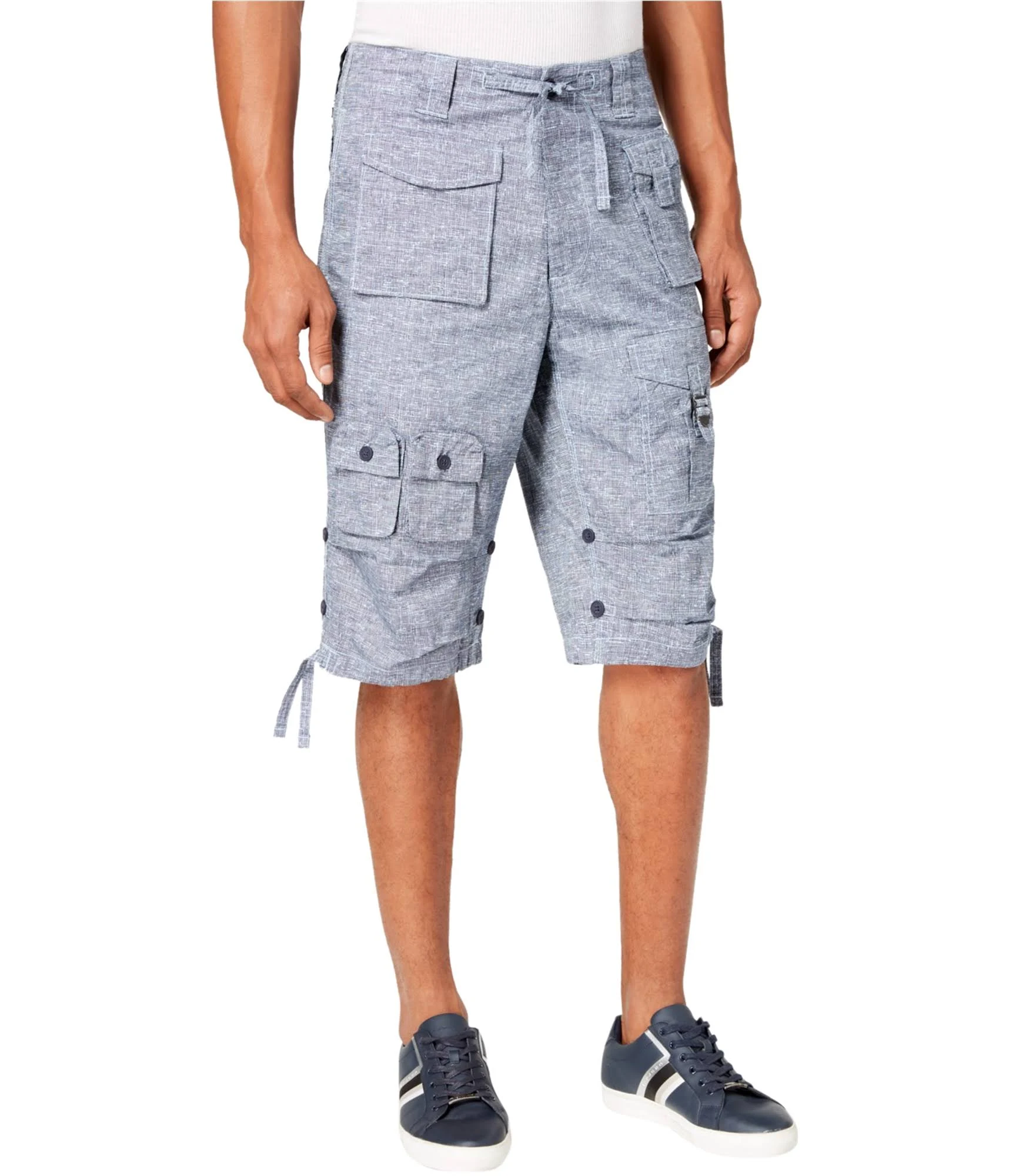 Sean John Men&s Classic Flight Cargo 14x22 Shorts, Created for Macy&s - Blue 42