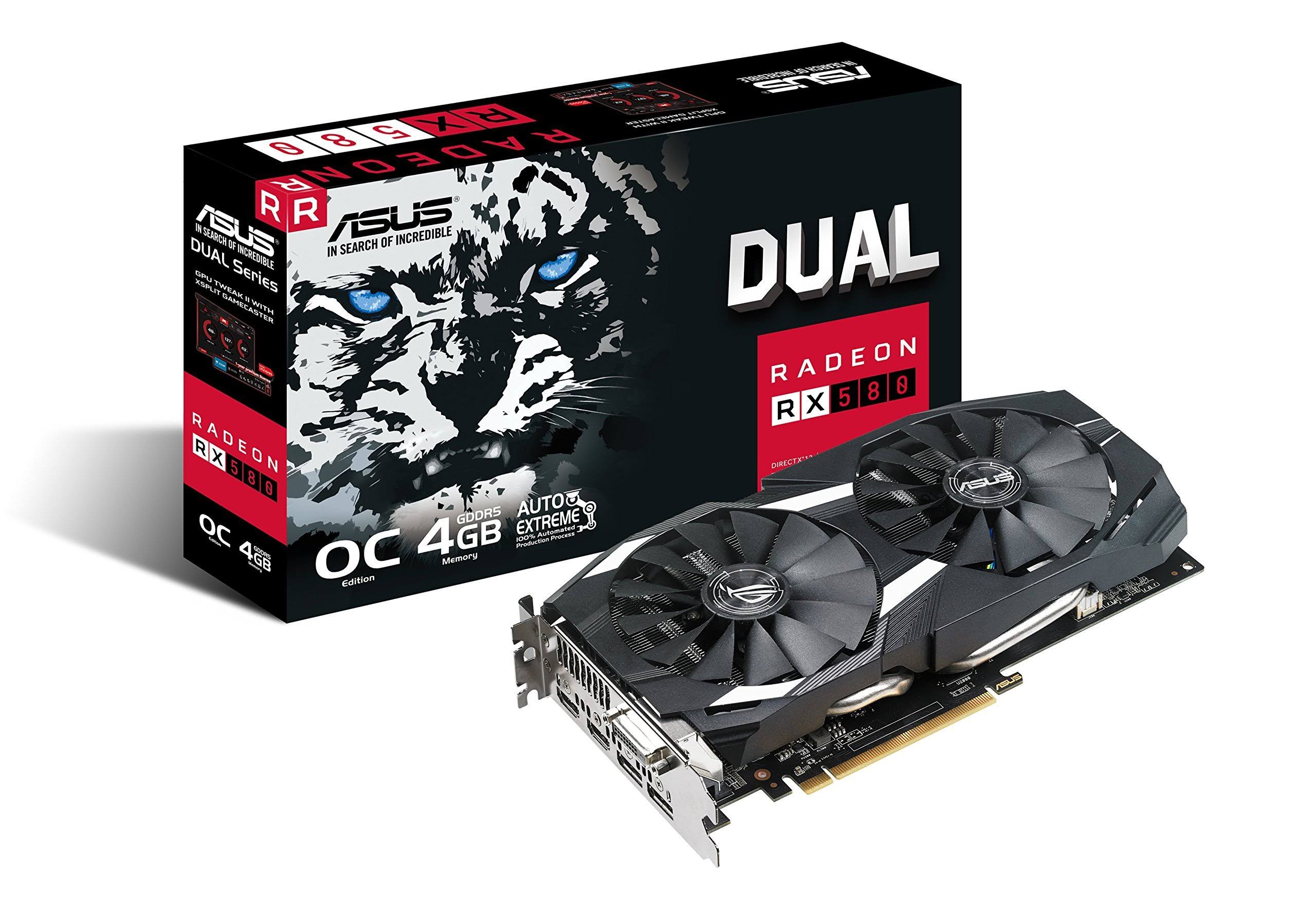 Asus Dual-Rx580-O4G Radeon RX 580 Graphics Card