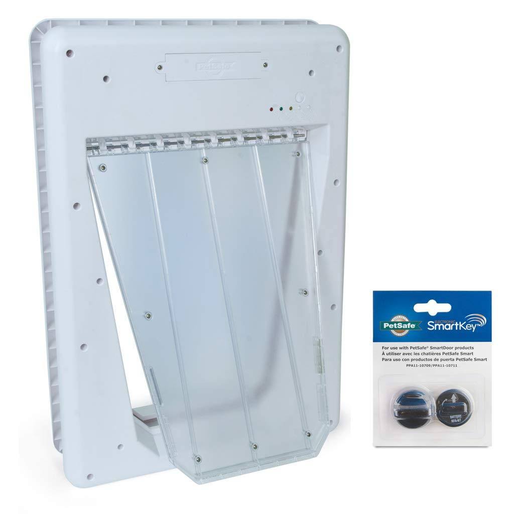 PetSafe Electronic SmartDoor, Automatic Dog and Cat DOOR, Large, Collar Activated with SmartKey