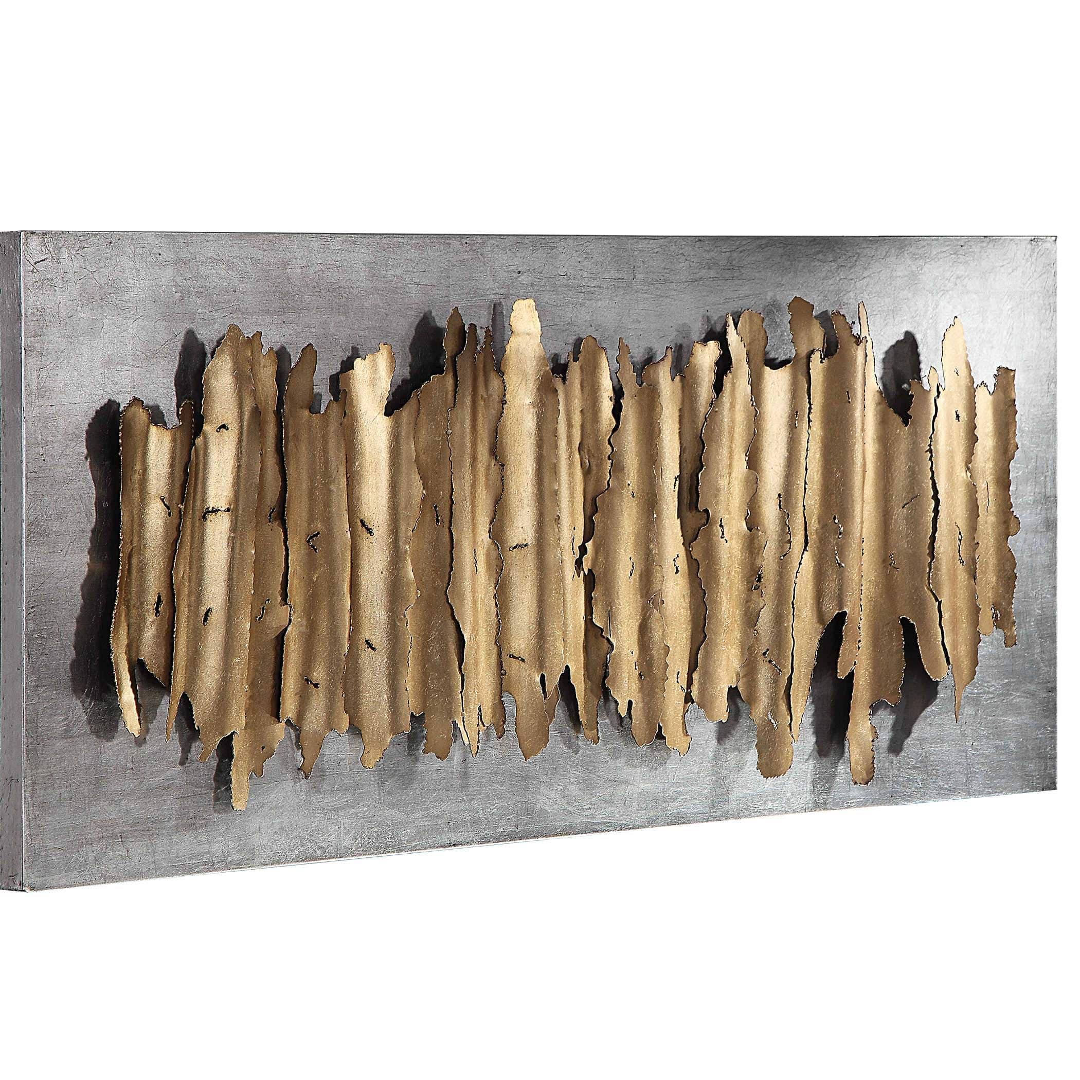 Uttermost 04195 Lev Gold Metal Wall Decor