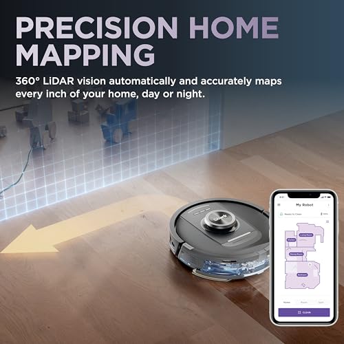 Shark Robot Vacuum & Mop Combo, PowerDetect NeverTouch Pro, Self-Emptying, Self-Refill with Self-Clean Pad Wash & Dry, 60-Day Debris Capacity, 30-Day Refill Tank, 5 PowerDetect Technologies, AV2800ZE
