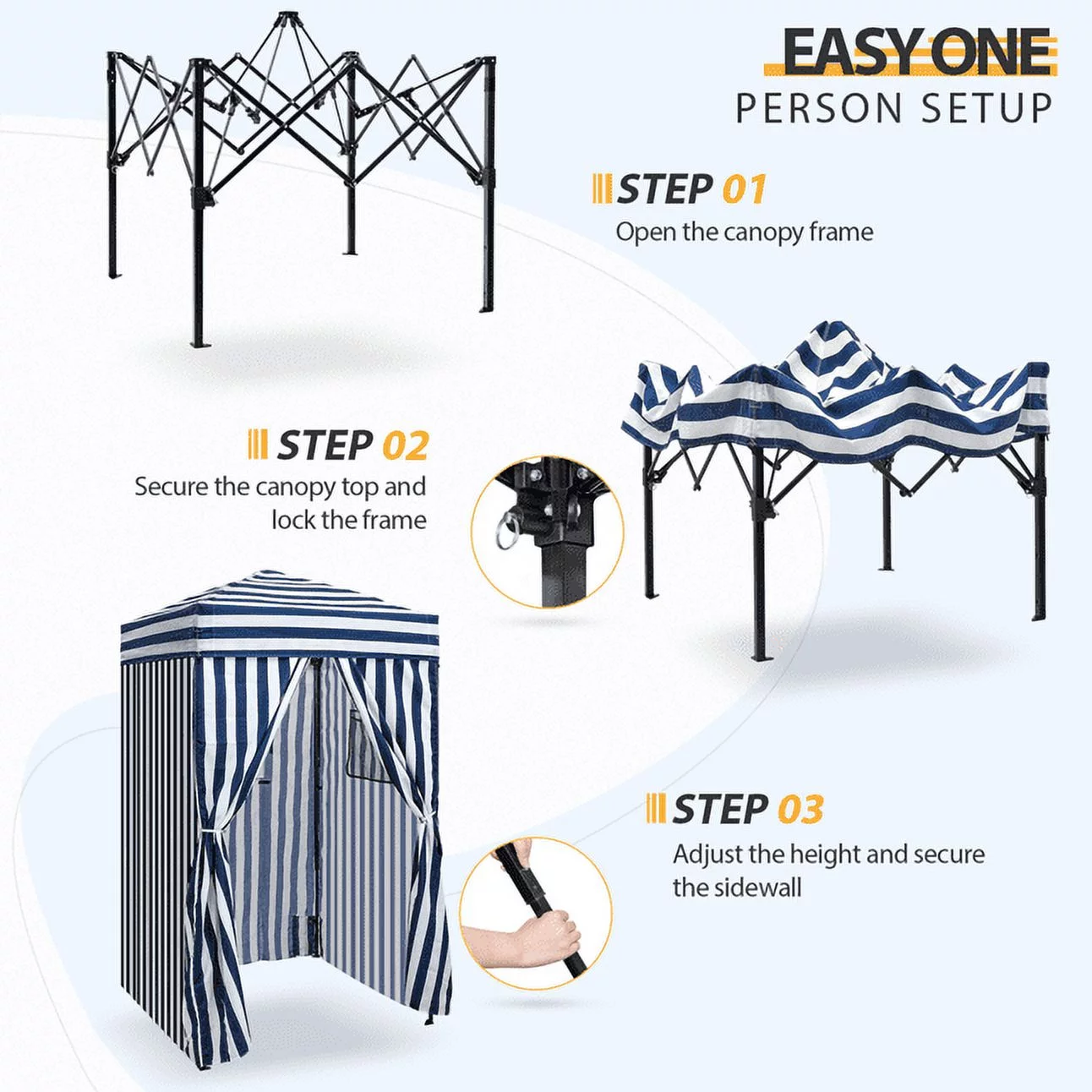 EAGLE PEAK Flex Ultra Compact 4 ft x 4 ft Pop-up Changing Room Canopy, Portable Privacy Cabana