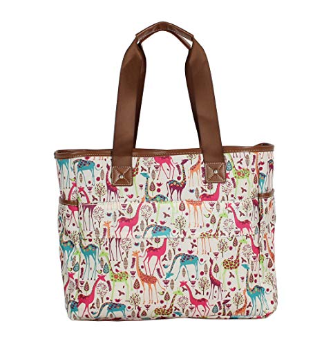 Lily Bloom Luggage Set 4 Piece Suitcase Collection With Spinner Wheels For Woman (Giraffe Park)