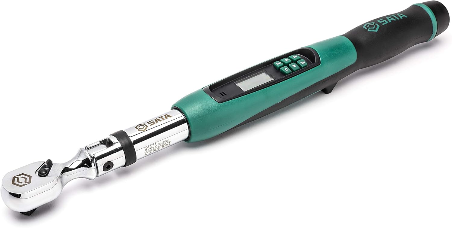 SATA 1/2 Dr. Elec. Torque Wrench 25.1-250.8 ftlbs (34Nm-340 Nm), ST96527SC