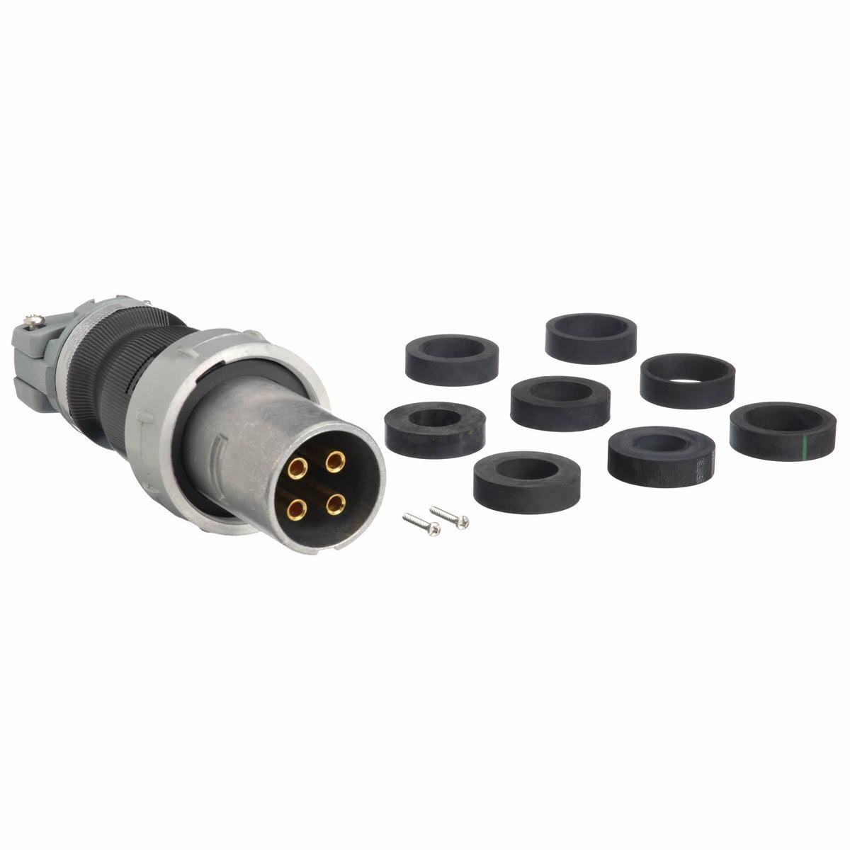 Hubbell WIRING Device-Kellems HBL5100PS1W Pin and Sleeve Plug,4P,5W,10