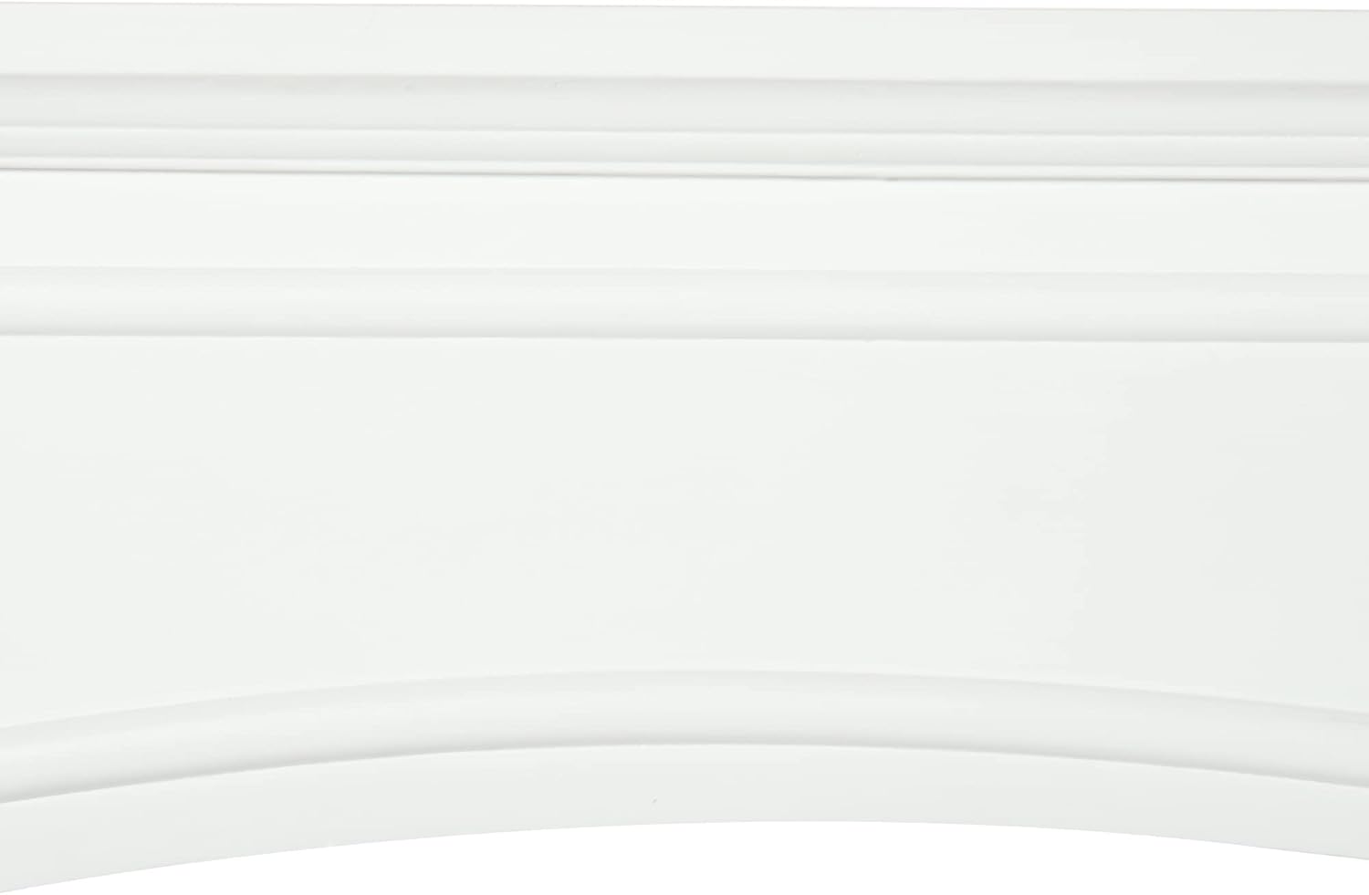 HOMCOM Modern Fireplace Mantel, Surround Mantels for Fireplace with Decorative Pattern Interior Width 29" White