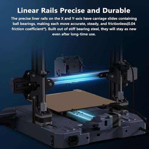 Creality K1C 3D Printer, 2024 New Version 3D Printers with 600mm/s Fast Printing Speed, Support Carbon Fiber Filament 300℃ High-Temp Print, Auto Leveling and Clog-Free Direct Extruder