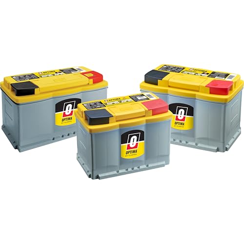 OPTIMA Batteries High Performance DH7 YellowTop Dual Purpose Sealed AGM Car, Truck and SUV Battery, 880 CCA, Maintenance Free, Versitile Mounting, BCI Group Size 94R