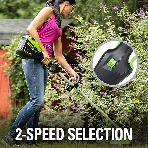 Greenworks 80V 21" Cordless Battery Push Lawn Mower,730 CFM Cordless Battery Leaf Blower,Combo Kit w/(1) 4Ah Battery & (1) 4A Rapid Charger