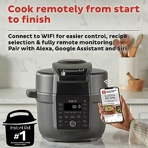 Instant Plastic Duo Crisp Ultimate Lid 13 In 1 Programmable Outer Lid Automatic pressure cooker