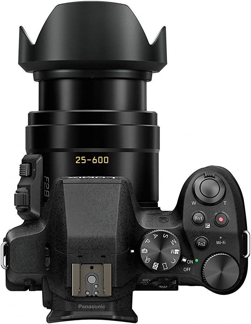 Panasonic LUMIX FZ300 Long Zoom Digital Camera Features 12.1 Megapixel, 1/2.3-Inch Sensor, 4K Video, WiFi, Splash & Dustproof Camera Body, LEICA DC 24X F2.8 Zoom Lens - DMC-FZ300K - (Black) USA