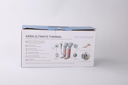 RENPHO Leg Massager with Heat for Circulation, FSA HSA Eligible Air Compression Calf Massager, Effective for Mother Father Reduce Swelling and Muscle Relaxation-Grey