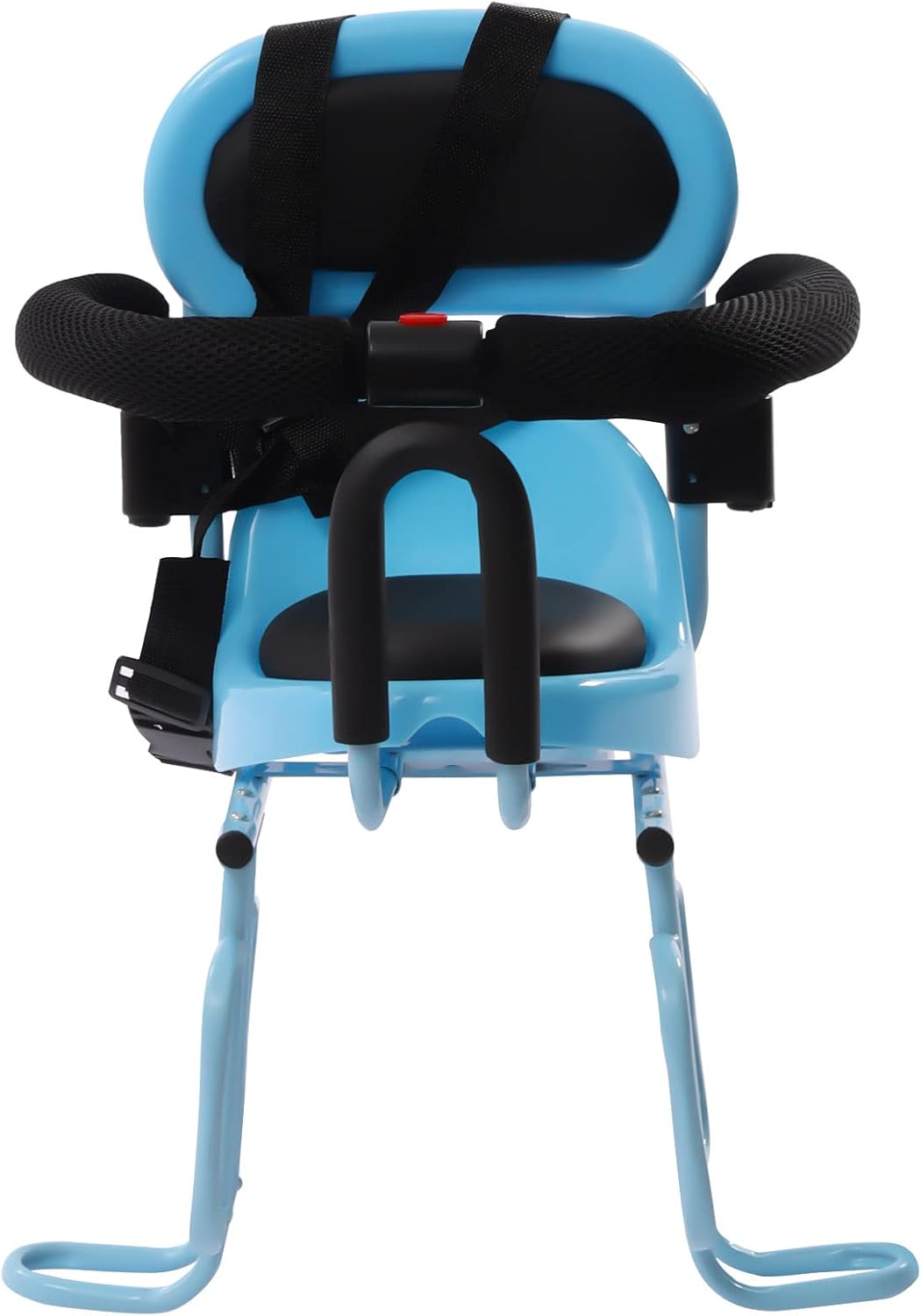 Rear Mounted Child Bike Seat Replacement Kids Bicycle Rear Seat Chair with Guardrail, Baby Child Kids Bicycle Bike Carrier MTB Road Bike Safety Bicycle Seat Bike Rear Kids Saddle with Foot Pedal