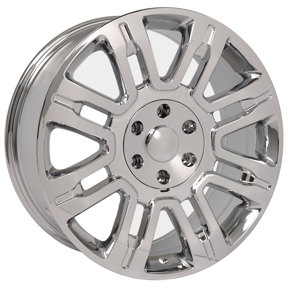 20x8.5 inch Chrome 3788 Wheels & 275/55R20 Goodyear Tires Fits Ford Trucks - Expedition Style Rims