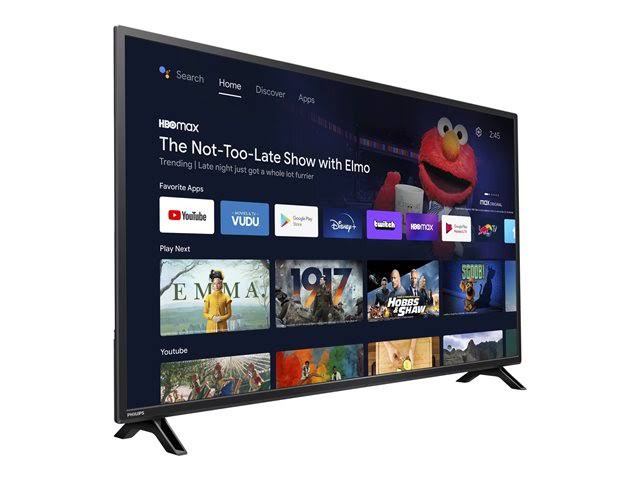 Philips 50 inch Class 4K Ultra HD (2160p) Android Smart LED TV with Google Assistant (50pfl5766/f7), Black