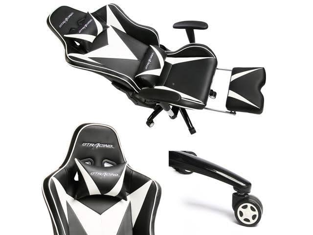 GTRACING Gaming Chair with Footrest High Back Swivel Computer Office
