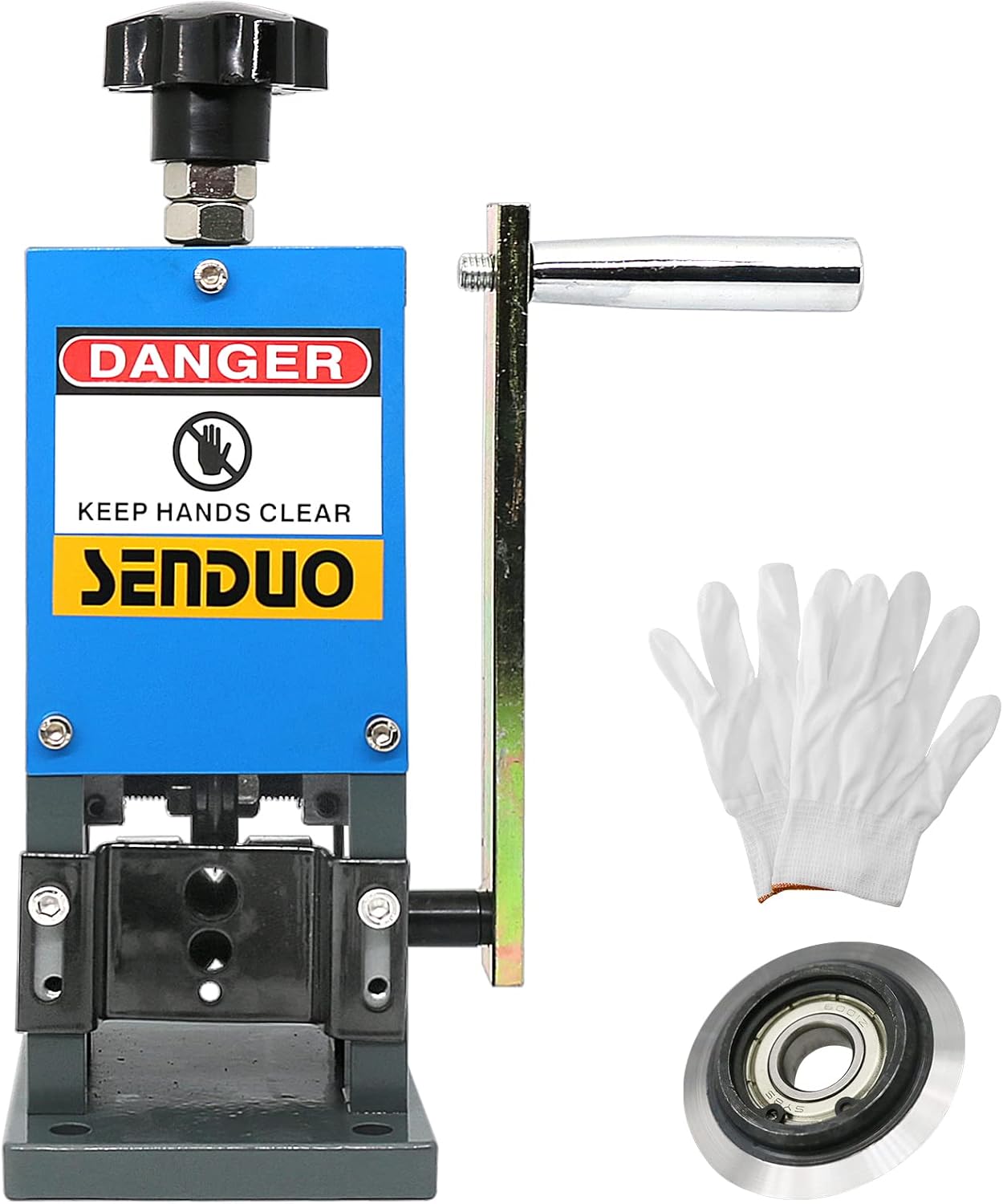 SENDUO Manual Wire Stripping Machine Speed 50FT/MIN Wire Stripper Machine Wire Gauge Range 0.06-1inch Portable Copper Wire Peeler Machine for Scrap Copper Wire Cable Stripping