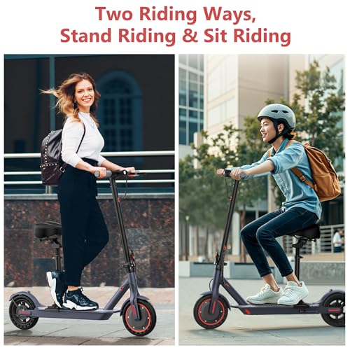 Electric Scooter for Adults, 8.5"/10" Tires, 19/22Mph, 350W/500W Motor, 21-28 Miles Range, Folding E-Scooter with Dual Suspension,APP(V1/SPRO/MAX/PRO)