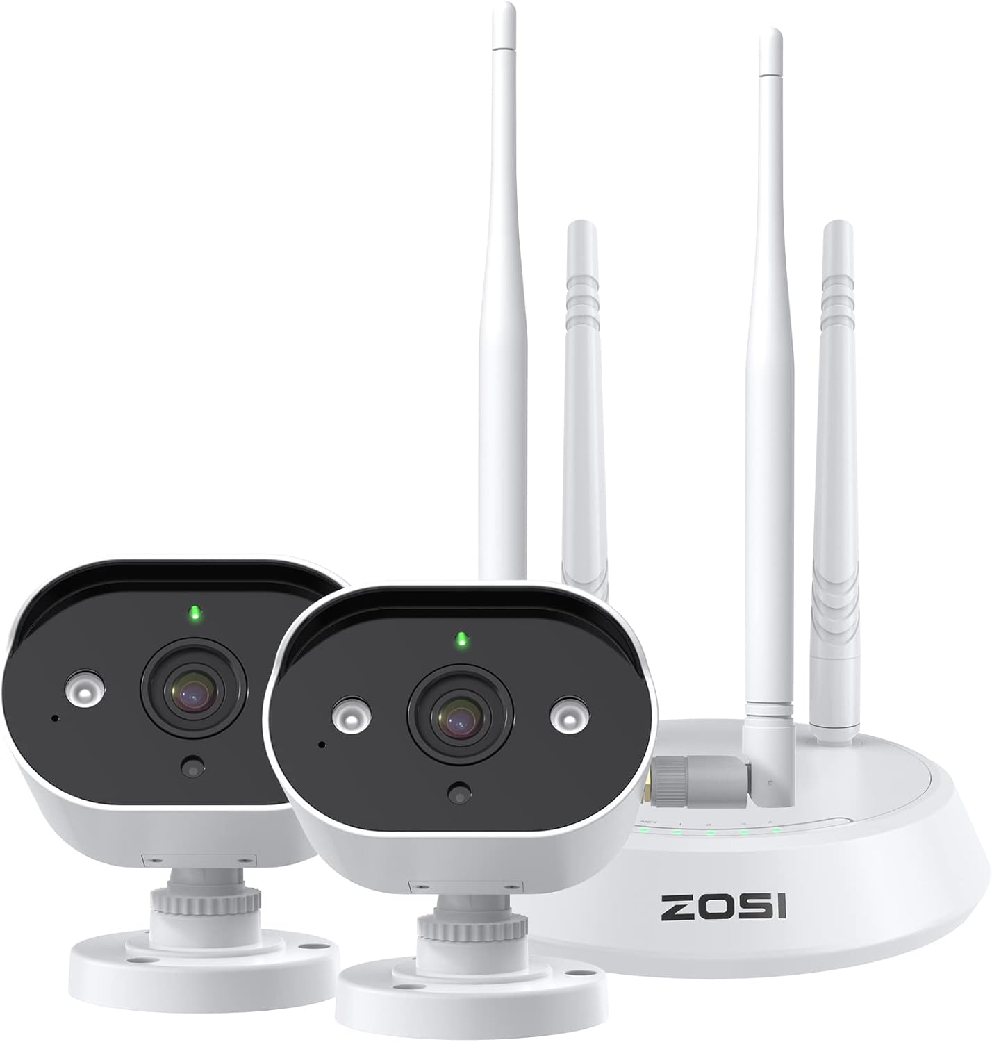 ZOSI 5MP Lite Home Security Camera System Indoor Outdoor,8 Channel H.265+ CCTV DVR and 8 x 1080p 1920TVL Weatherproof Surveillance Cameras,80ft Night Vision,Motion Alert,Remote Access,NO HDD