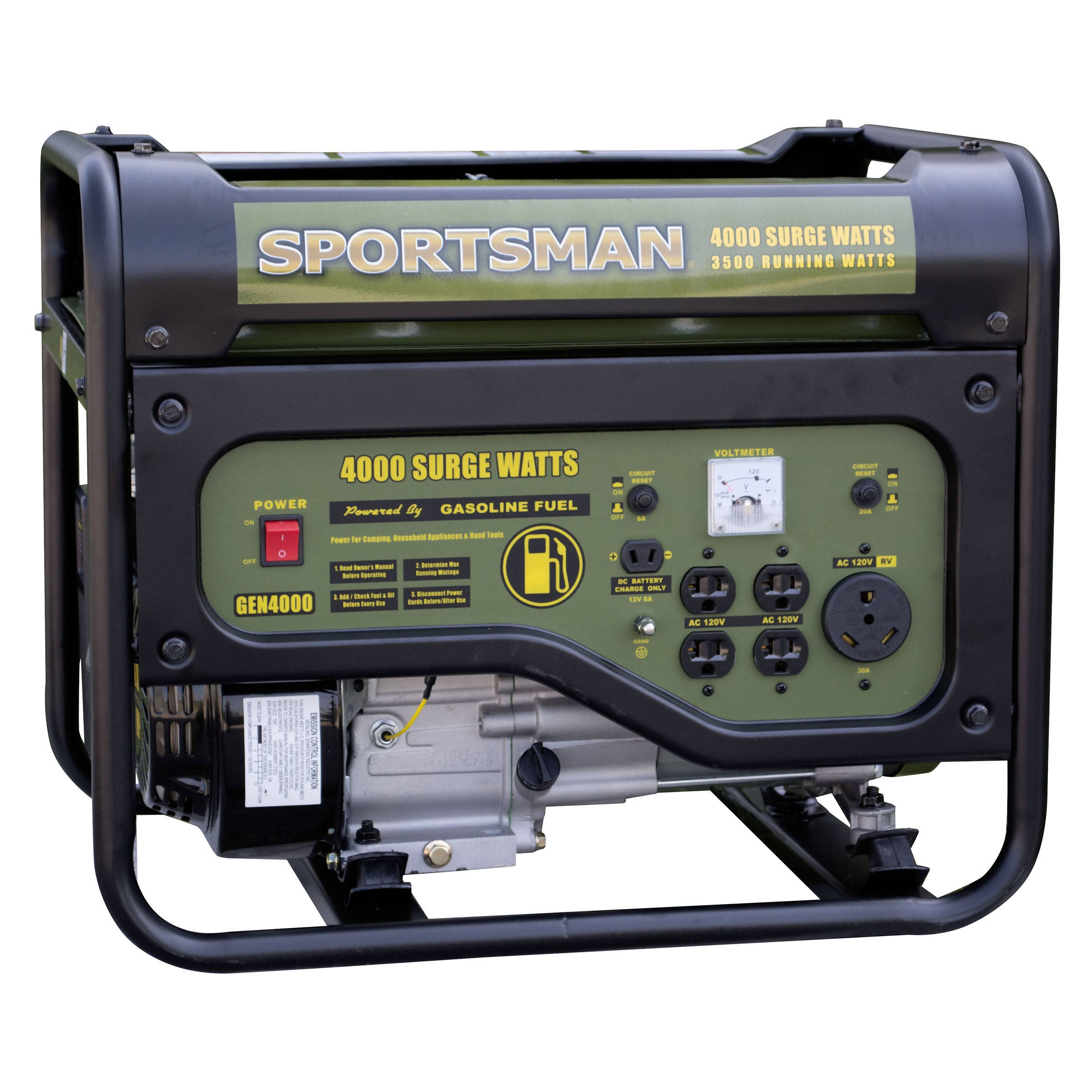 Buffalo Sportsman Gasoline 4000 Watt Portable Generator - Carb Approved 601336