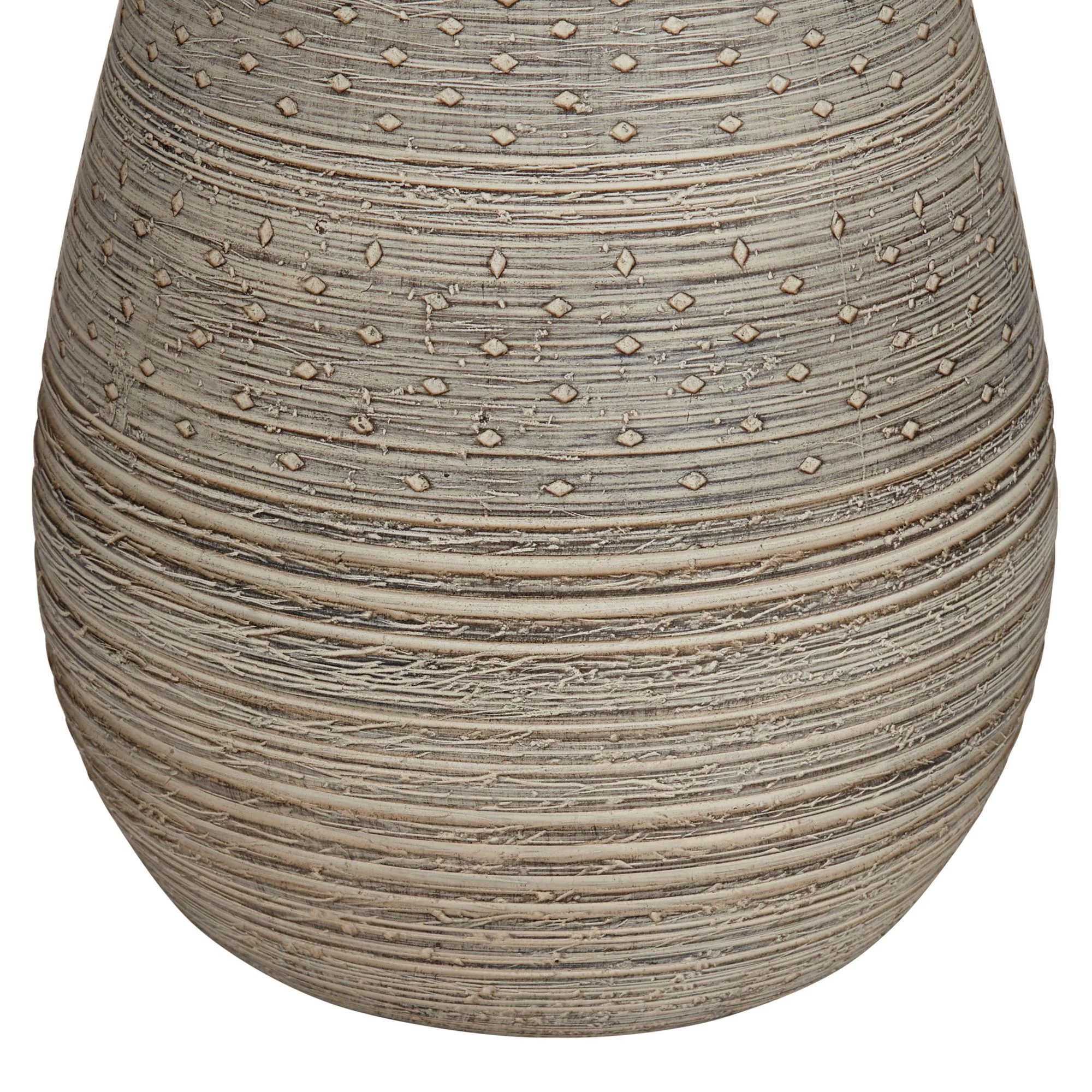 360 Lighting Rustic Country Cottage Table Lamps 30" Tall Set of 2 Natural Gray Teardrop Off White Oatmeal Drum Shade for Bedroom Living Room House