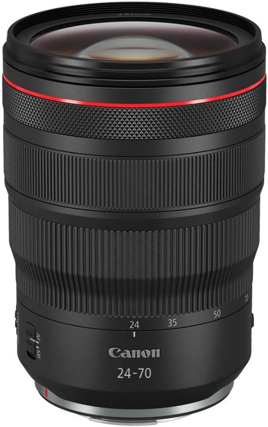 Canon RF24-70mm F2.8 L is USM Lens, Standard Zoom Lens, Compatible with EOS R Series Mirrorless Cameras, Black