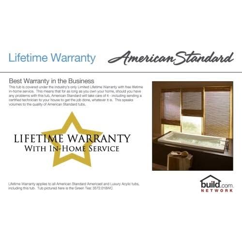 American Standard 2392.202ICHTC Princeton 60x22 Americast Soaking - White