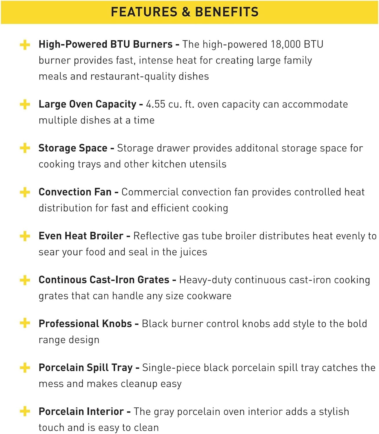 Thor Kitchen 30 in. 4.55 Cu. Ft. Freestanding Gas Range with 5 Burners, Continuous Cast Iron Grates, in Stainless Steel, LRG3001U
