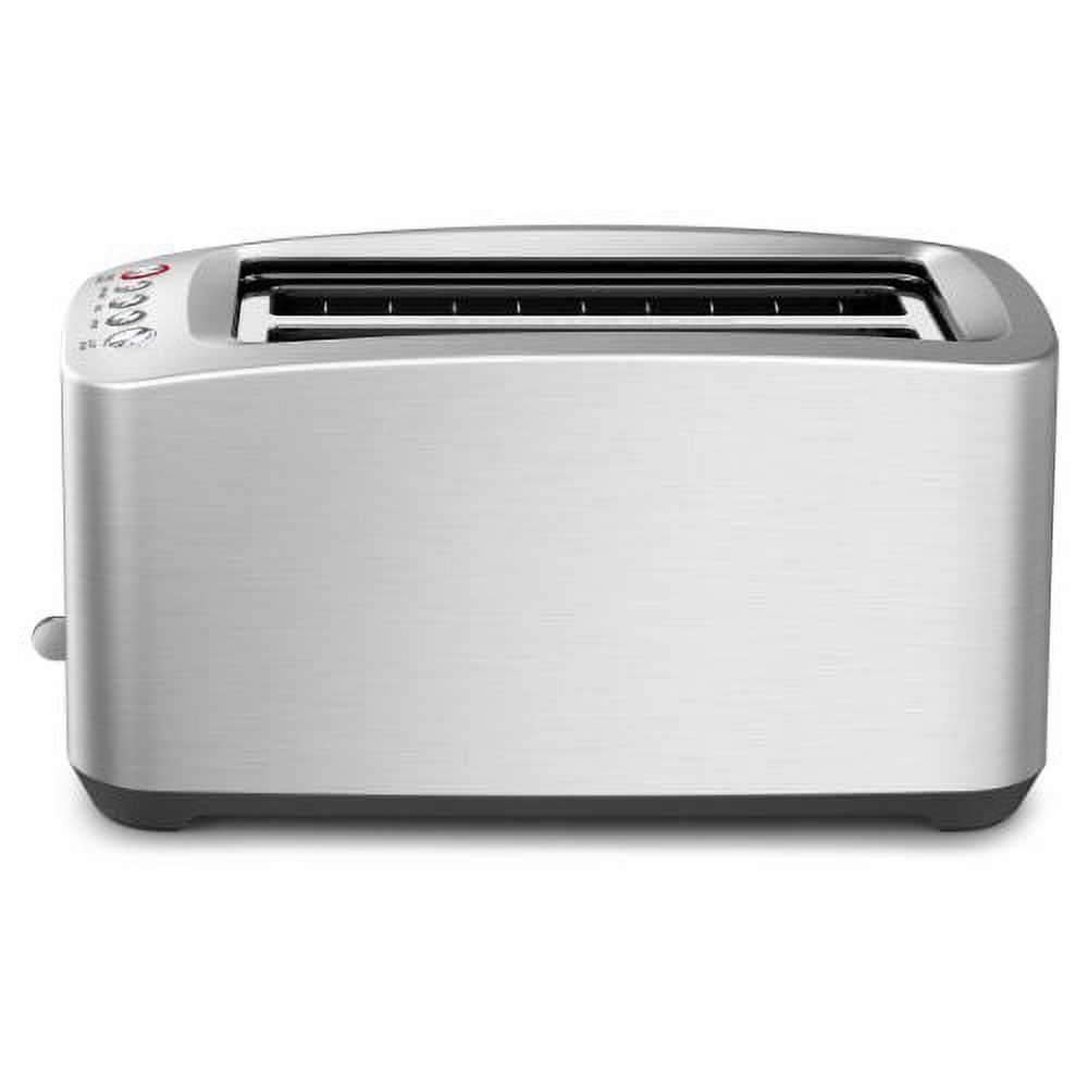 Breville Die-Cast Long Slot Smart Toaster 4 Slice BTA830XL, Brushed Stainless Steel