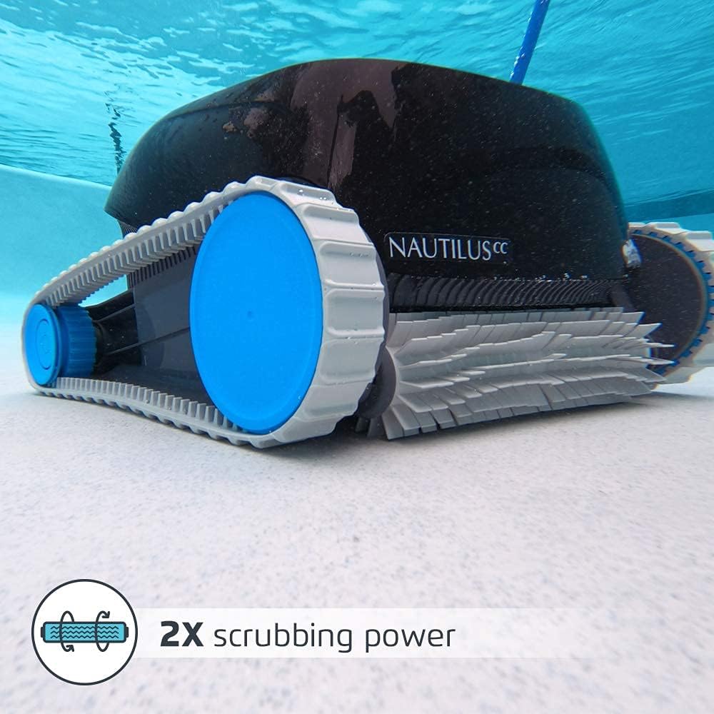 DOLPHIN Nautilus CC Automatic Robotic Pool Cleaner - Ideal for Above and In-Ground Swimming Pools up to 33 Feet - with Large Capacity Top Load Filter Basket…