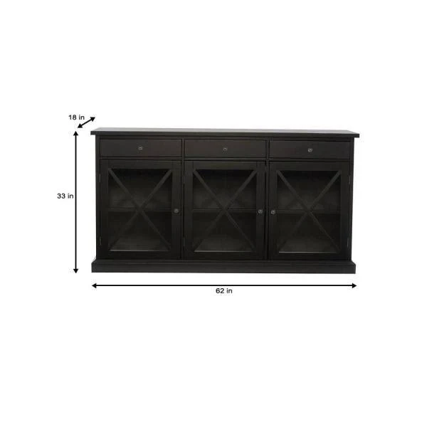 Home Decorators Collection Hampton Black Buffet