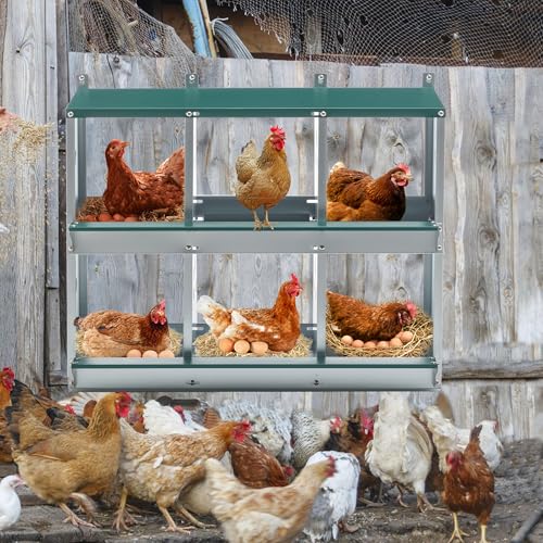 3-Tier Large Wooden Chicken Coop for 8-10 Chickens,Outdoor Walk-in Chicken Coop House with Run&Nesting Boxes,Hen House Poultry Pet Habitat Hutch Cage W/Pull Out Trays&Wire Fencing(95"×80"×83")