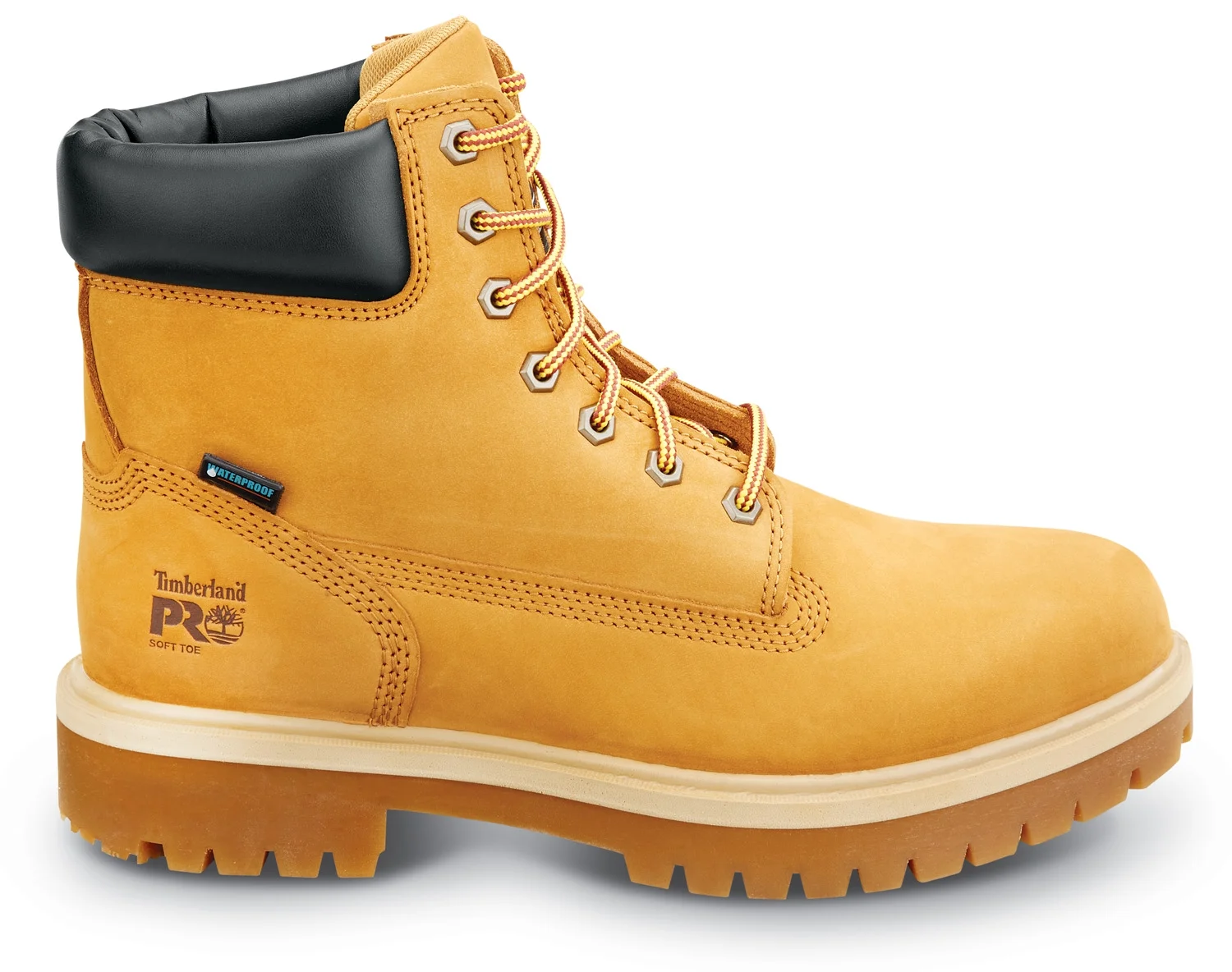 Timberland PRO  6IN Direct Attach Men's, Wheat, Soft Toe, MaxTRAX Slip Resistant, WP Boot (10.5 M)