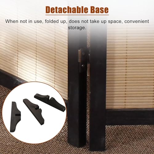 Japanese Screen Room Divider 6 Panels, Folding Portable Screen, Home/Office/Changing Room Freestanding Privacy Screen - Indoor Outdoor Space Partition Wall, 175cm Tall