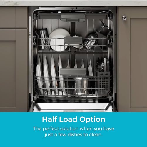 Kenmore 24" Built-In Stainless Steel Tub Dishwasher with SmartWash, Smart Dry, and MoreSpace Adjustable Rack, Energy Star Certified, Fingerprint Resistant Stainless Steel