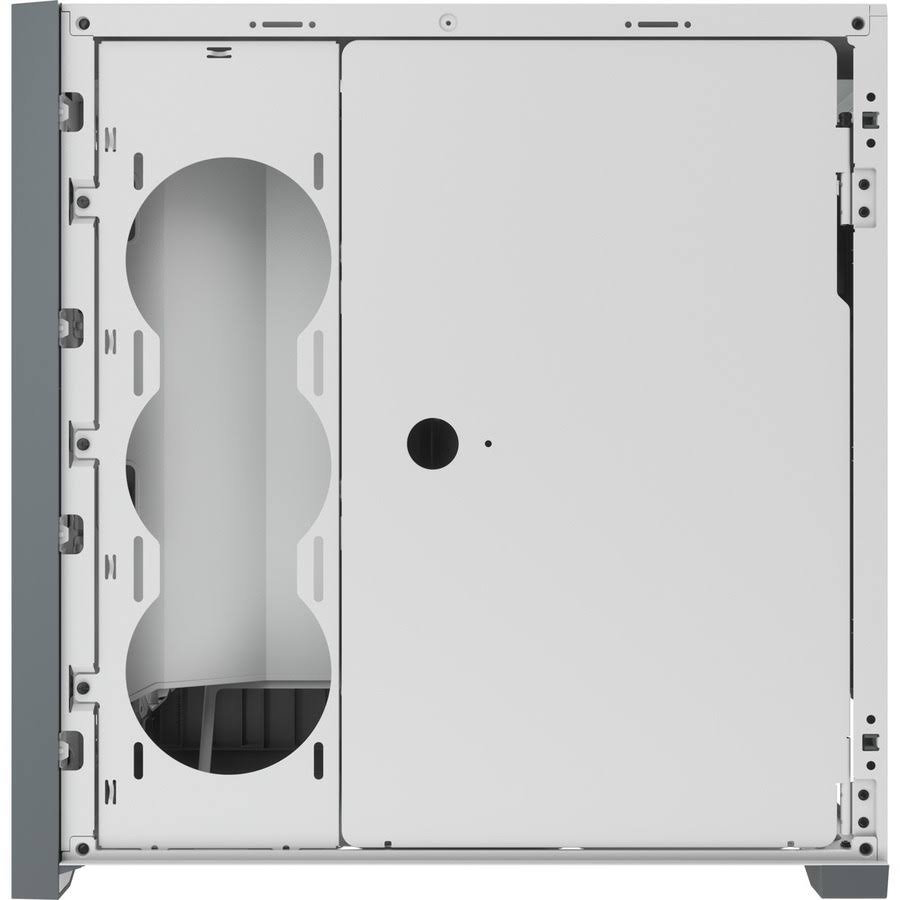 Corsair iCUE 5000X RGB Tempered Glass Mid-Tower ATX PC Smart Case - White