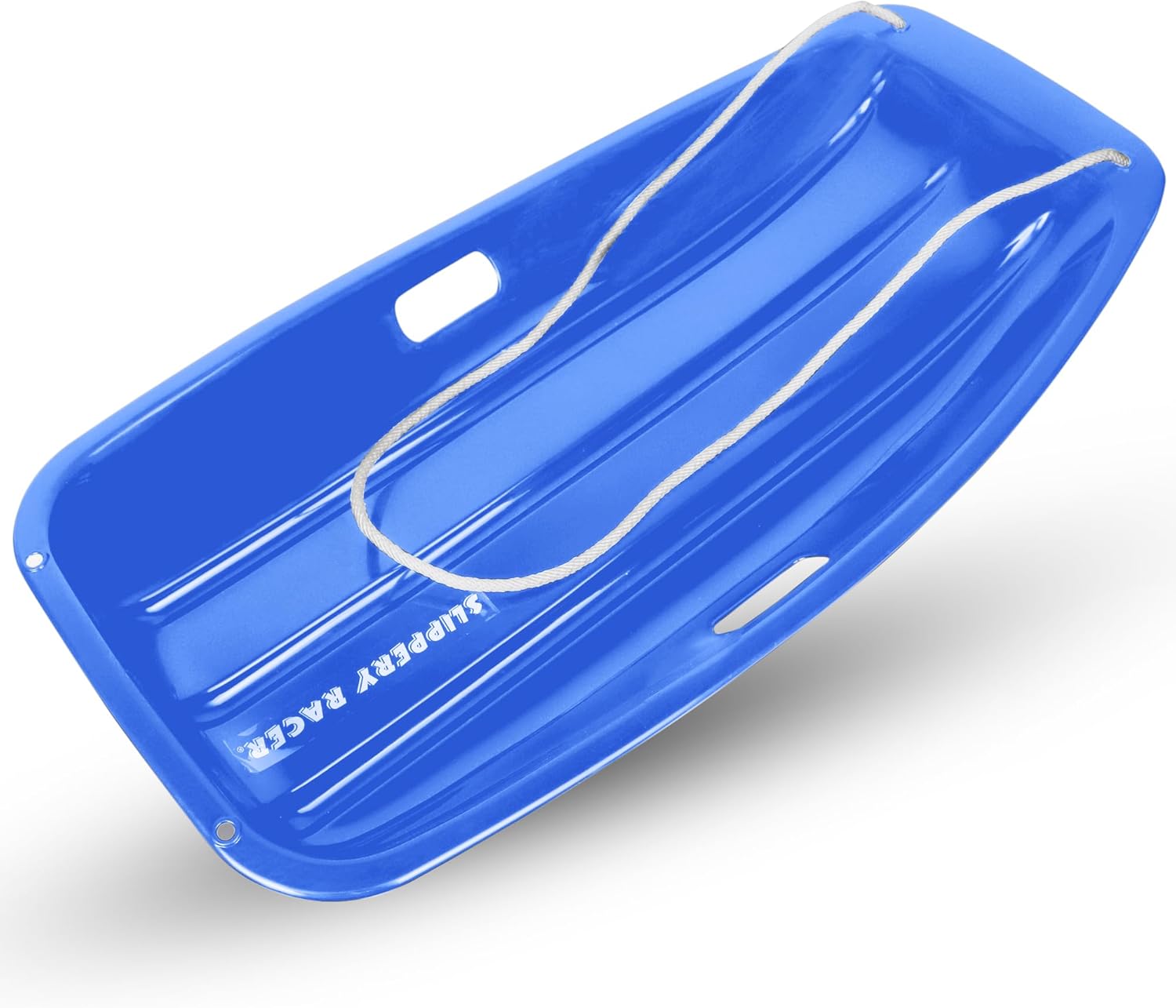 Downhill Sprinter Flexible Kids Toddler Plastic Toboggan Snow Sled with Pull Rope & Downhill Xtreme Flexible Adults and Kids Plastic Toboggan Snow Sled for Up to 2 Riders