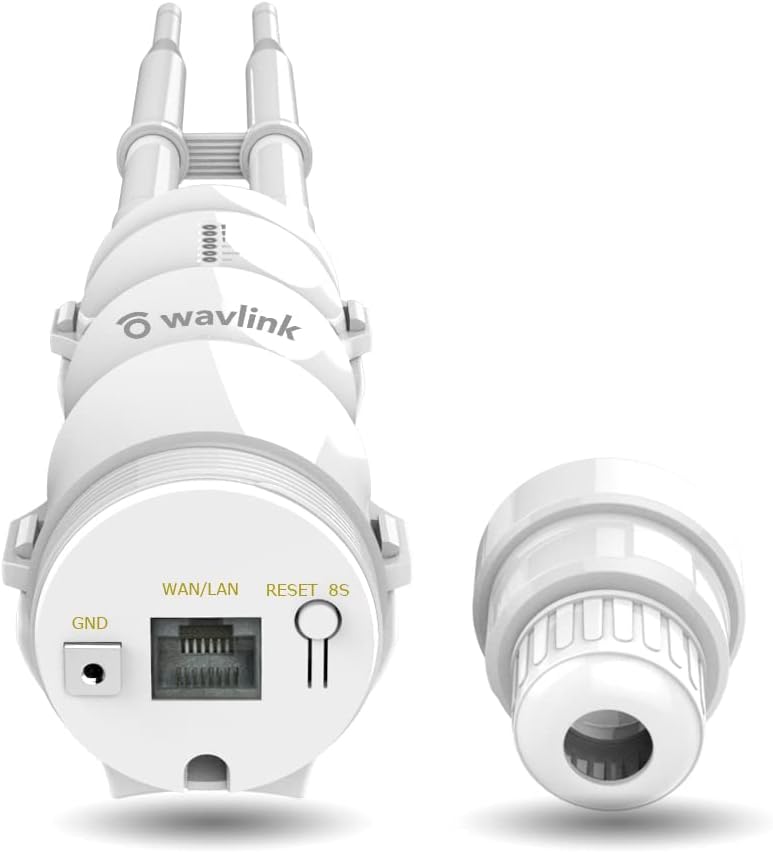 AC600 Outdoor WiFi Extender, WAVLINK High Power 1000mW Dual Band Access Point | Supports AP/Router/Repeater/WISP Modes | Weatherproof | Ethernet Port | Long Range WiFi Repeater for Backyard, Garage