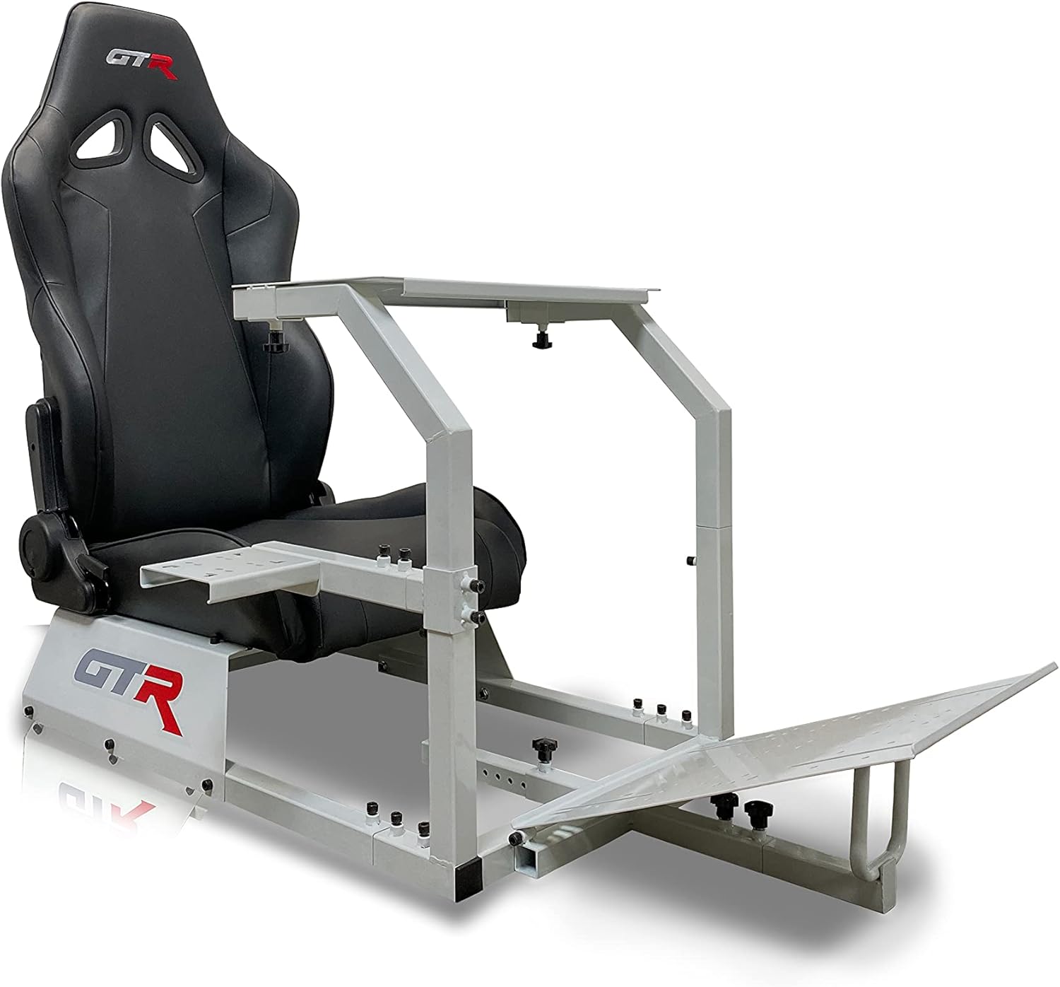 GTR Simulator - GTA Model with Real Racing Seat, Driving Racing Simulator Cockpit Gaming Chair with Gear Shifter Mount