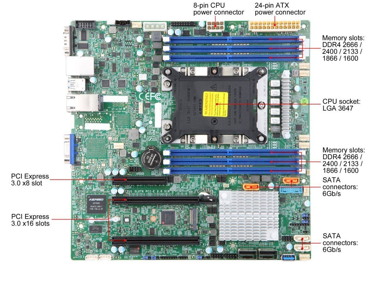 Supermicro MBD-X11SPM-F-O Server Motherboard