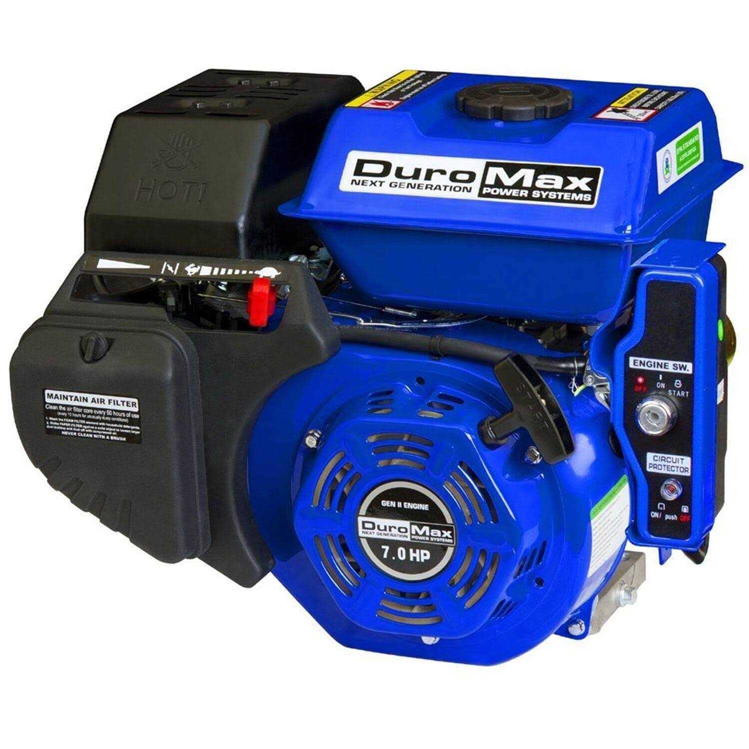 DuroMax 208cc 3/4-Inch Shaft Recoil/Electric Start Engine XP7HPE