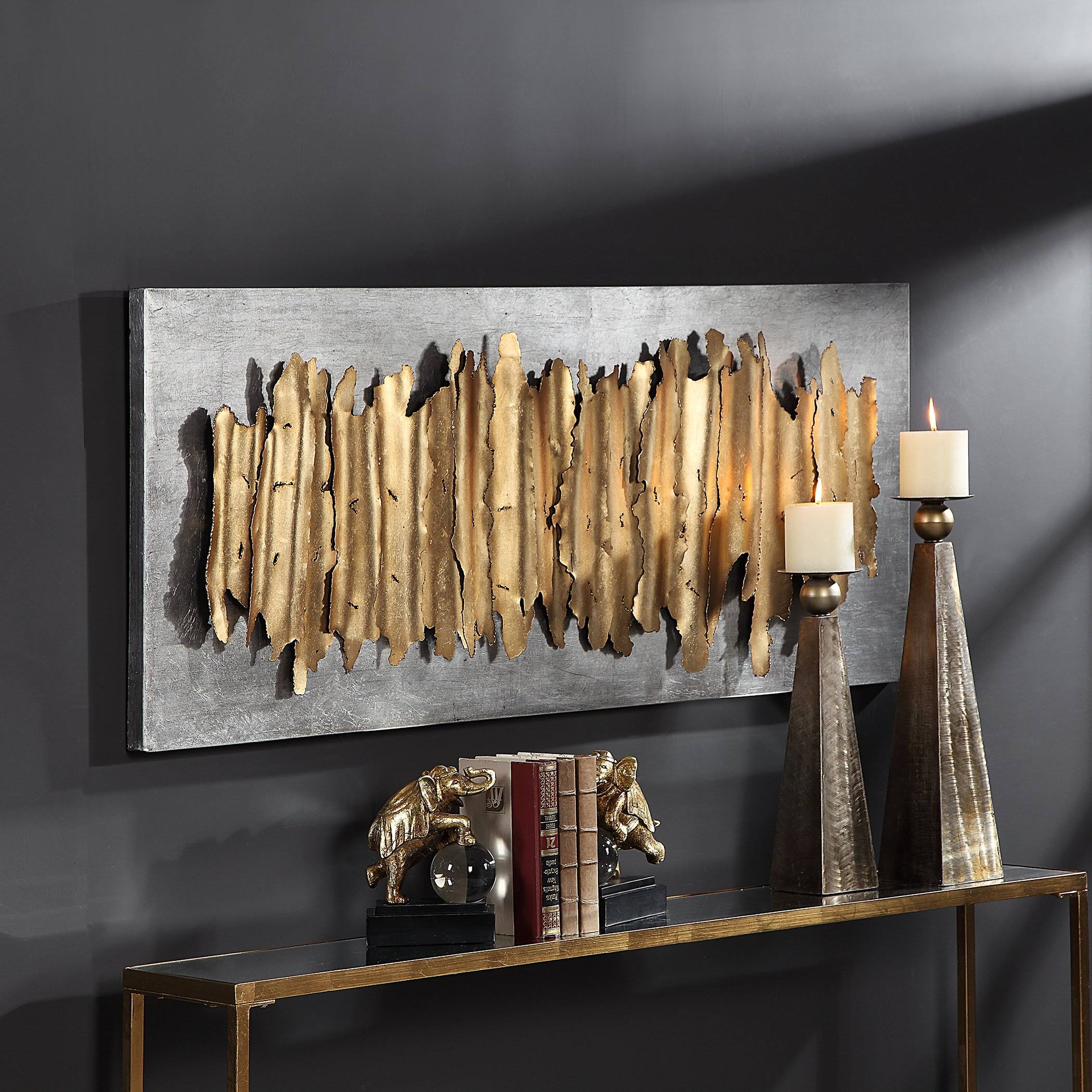 Uttermost 04195 Lev Gold Metal Wall Decor