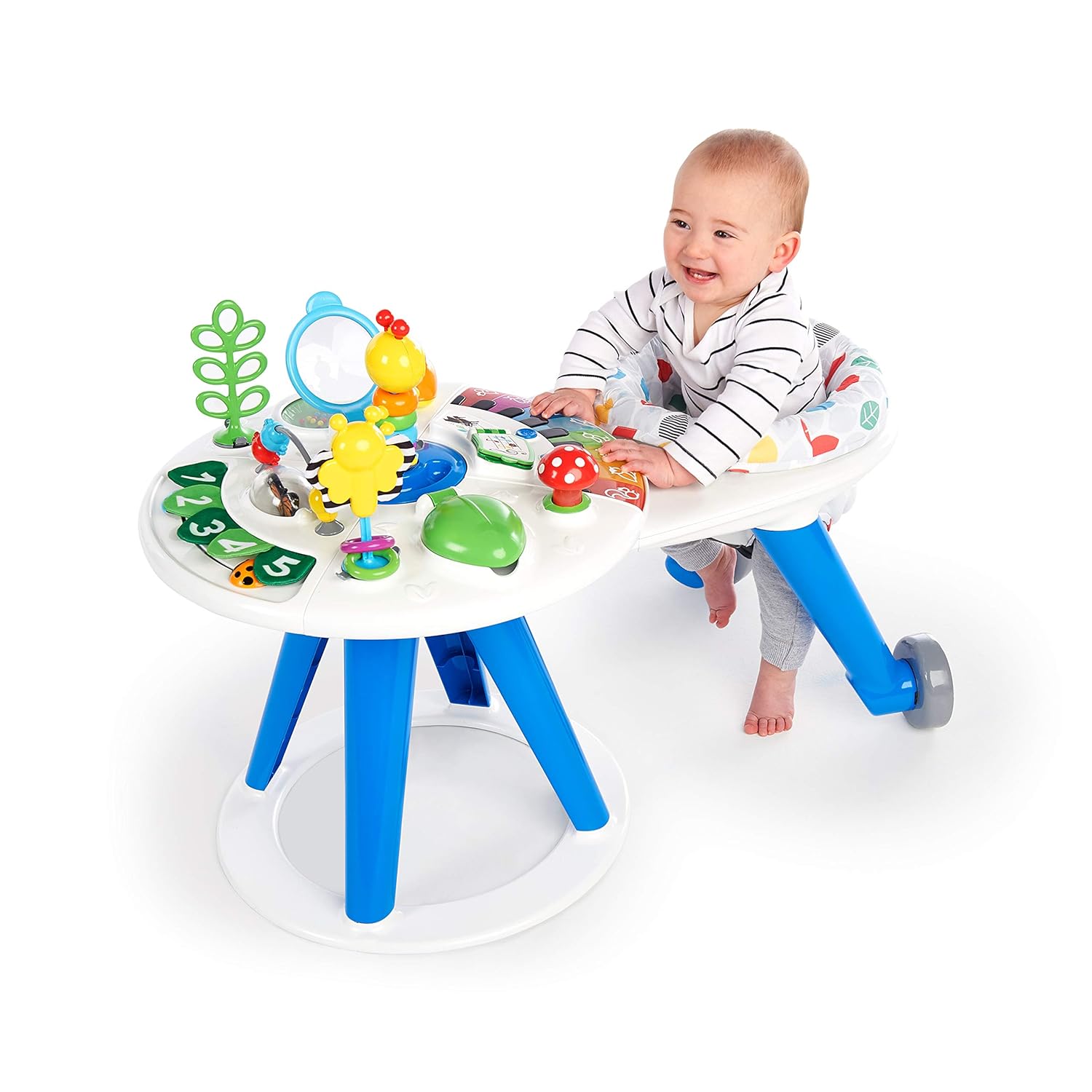 Baby Einstein Around We Grow 4-in-1 Walk Around Discovery Activity Center Table, Ages 6 Months+