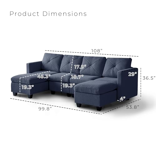 Casa Andrea Milano Modular Sectional Sofa, Boucle Fabric Convertible U Shaped Couch with Storage, 6 Seat Modular Sectional Sofa Couch with Chaise for Living Room, Apartment