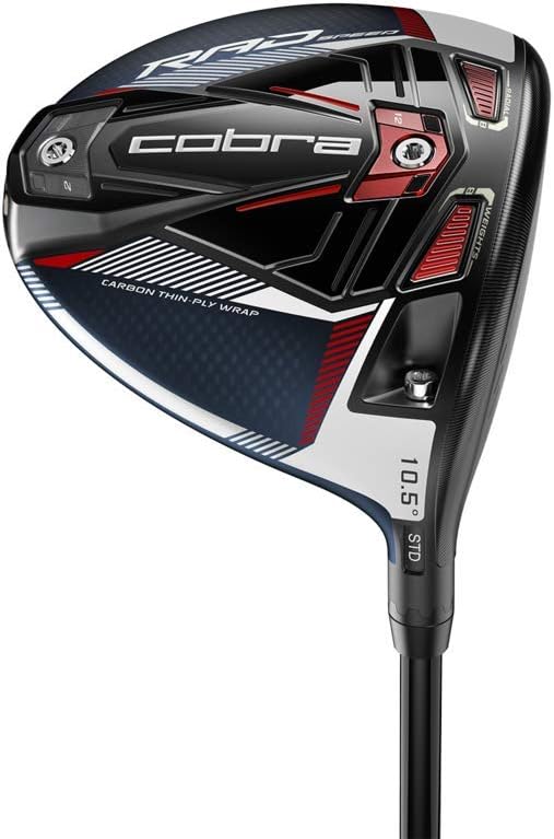Cobra Golf 2021 Radspeed Driver Matte Peacoat-Red (Men's Right Hand, Fujikura Motore XF3, Reg Flex, 10.5), Standard