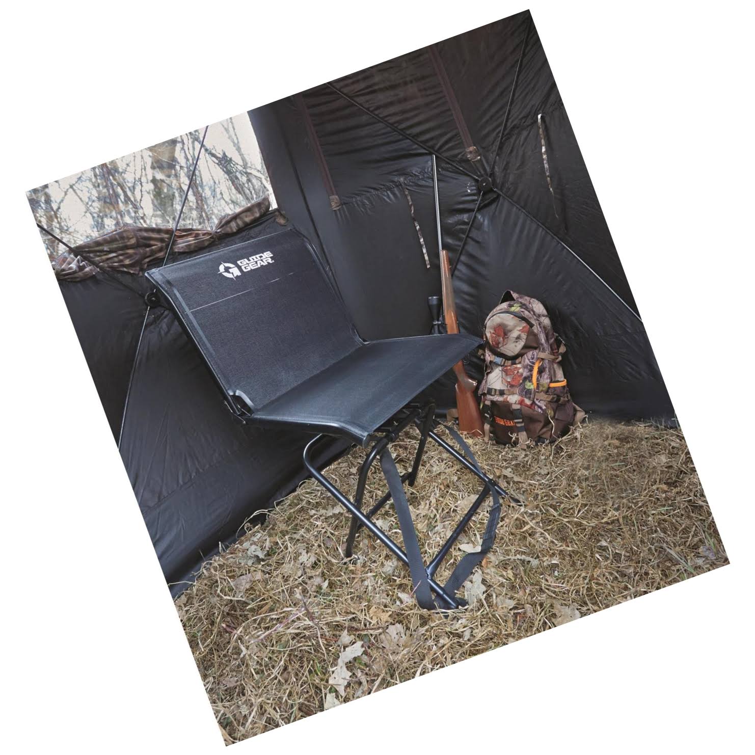 Guide Gear Big Boy Comfort Swivel Hunting Blind Chair 500-Lb. Capacity