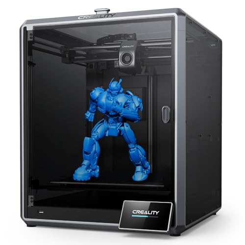 Creality K1C 3D Printer, 2024 New Version 3D Printers with 600mm/s Fast Printing Speed, Support Carbon Fiber Filament 300℃ High-Temp Print, Auto Leveling and Clog-Free Direct Extruder