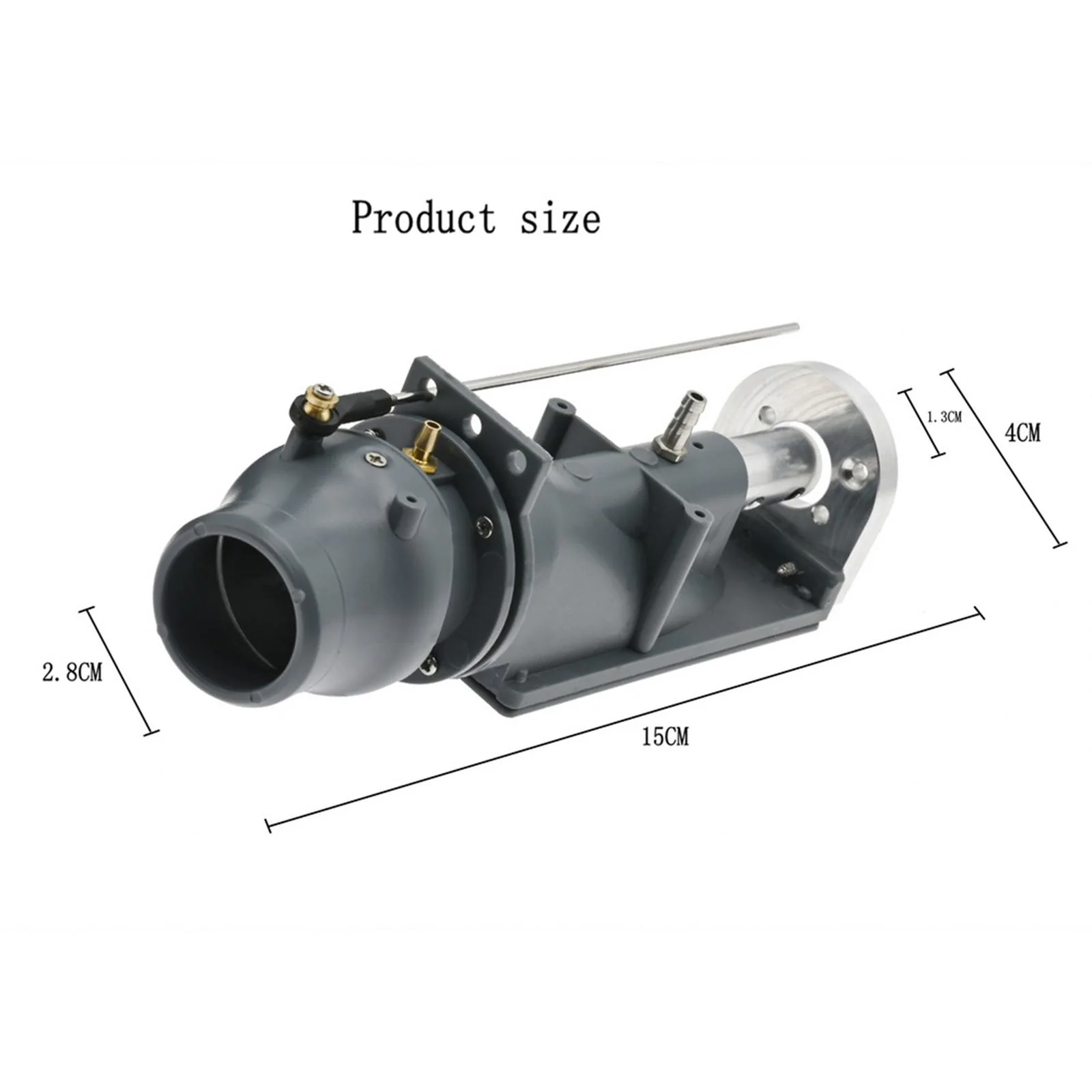 Water Thruster Jet Pump RC Boat Water Pusher 26mm 3 Blade Propeller 4370Kv 540 Brushed Motor for RC Boat Upgrade Accessory Replacement DIY