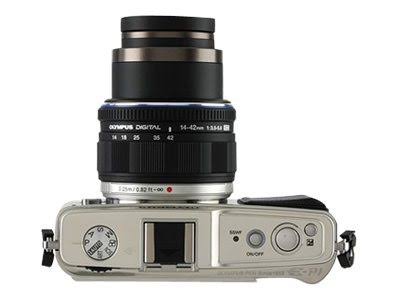 Olympus E-p1 Pen Digital Camera (Silver) w/ 14-42mm M.Zuiko Digital Lens (Black)