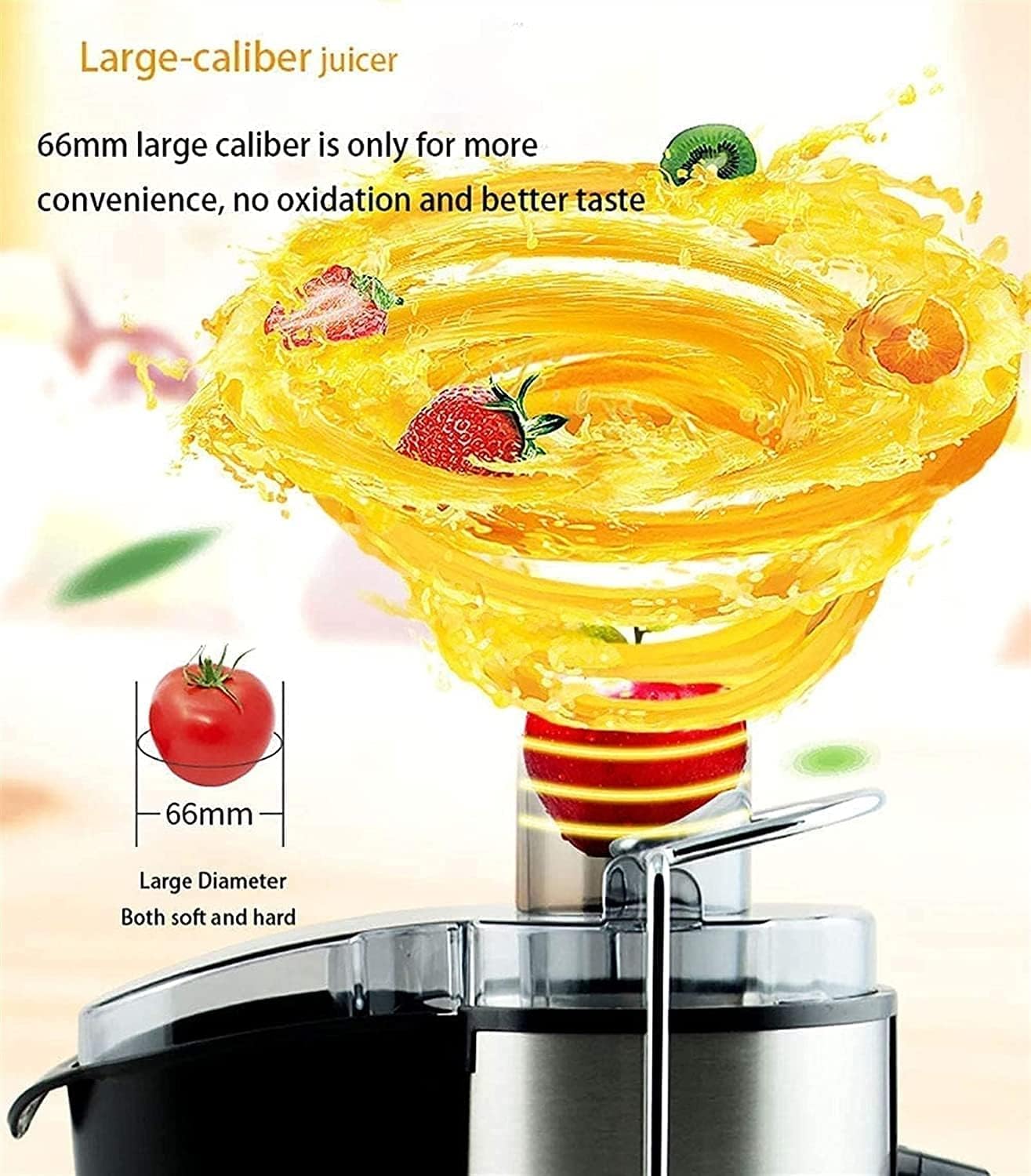 Juicer Juicer Machine Wide 3” Feed Chute Juice Extractor Easy to Clean, Fruit Juicer with Pulse Function and Multi Speed control, Anti-drip, Stainless Steel BPA-Free